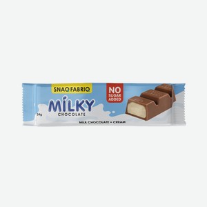 Шоколад молочный Snaq Fabriq Milky со сливочной начинкой, 34г Россия