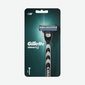 Станок Gillette Mach 3 для бритья + сменная кассета 1шт