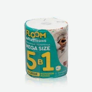Бумажные полотенца Floom 5 в 1 2х-слойные