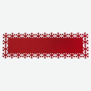Дорожка на стол Atelier красная, 30х100 см