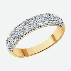 Кольцо SOKOLOV Diamonds из золота с бриллиантами 1012175, размер 19