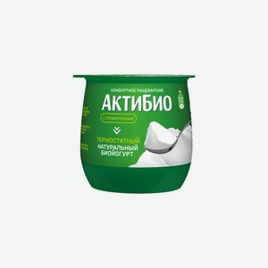 Йогурт термостатный Актибио натуральный 3.5%, 160г Россия