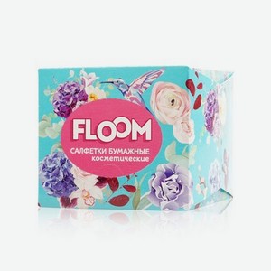 Косметические бумажные салфетки Floom   Bird   2х-слойные в кубе 50шт