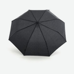 Мужской зонт Raindrops RD-12816 , полуавтоматический , 3 сложения , ручка-крюк , Черный