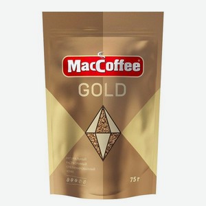 Кофе раств MACCOFFEE Gold сублимированный 75г д/п