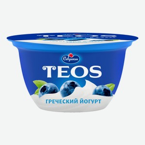 Йогурт Teos Греческий черника 2% БЗМЖ 140 г