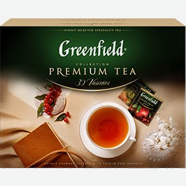 Чай Гринфилд, Подарочный Набор Коллекция Превосходного Чая, 30 Вкусов, 120 Пак.