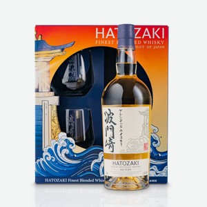 Виски Hatozaki + 2 бокала в подарочной упаковке, 0.7л Япония