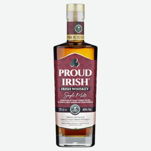 Виски Proud Irish Single Malt, 0.7л Ирландия