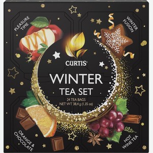 Чай CURTIS Winter Tea Set ассорти к/уп, Россия, 20 саш