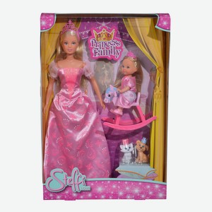 Куклы Штеффи и Еви Принцессы со зверушками 29 см Simba 5733223029