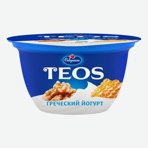 Йогурт Teos Греческий грецкий орех-мед 2% БЗМЖ 140 г