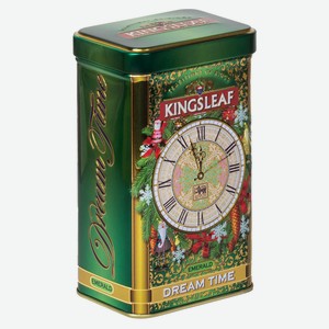 Чай зеленый Kingsleaf Время мечты Изумруд листовой с листьями марокканской мяты, 75 г