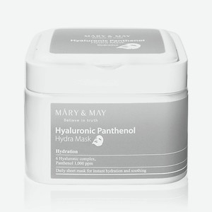 MARY&MAY Набор тканевых масок Hyaluronic Panthenol Hydra Mask 30