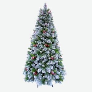 Елка Santa s World Свара 240 см, снег, шишки, ягоды, 1226 навесных ветвей, арт.TSA240-1226