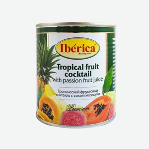 Тропический фруктовый коктейль с соком маракуйи IBERICA 435мл