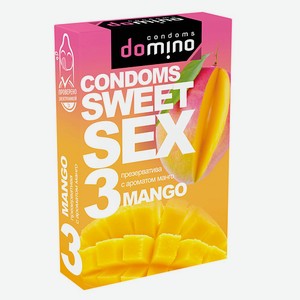 DOMINO CONDOMS Презервативы DOMINO SWEET SEX Mango 3
