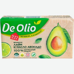 Крем De Olio на растительном масле лайм авокадо 72.5% 180г