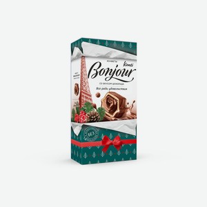 Конфеты Bonjour Konti со вкусом шоколада 80г