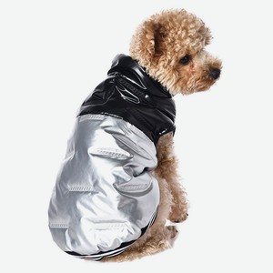 Попона для собак утепленная Triol Be Trendy Звезда диско серебристо-черная, размер XS