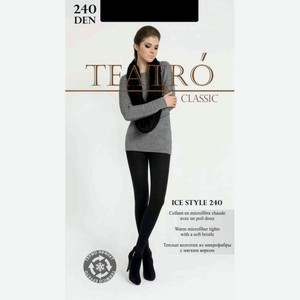 Колготки женские Teatro Ice style цвет: nero/черный, 240 den, 4 р-р