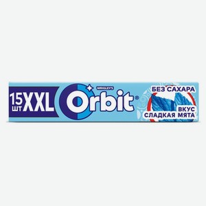 Резинка жевательная Orbit XXL Сладкая мята без сахара, 20,4 г