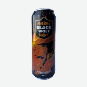 Напиток Black Wolf энергетический Mad Max безалкогольный газированный 450мл