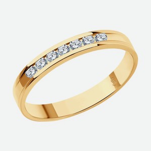 Обручальное кольцо SOKOLOV Diamonds из золота с бриллиантами 1111297-01, размер 15