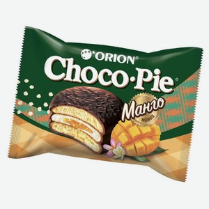 Пирожное Orion Choco-Pie Mango бисквитное с джемом из манго, 30 г