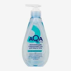 AQA PURE Гель для умывания с витаминами для чувствительной кожи 250