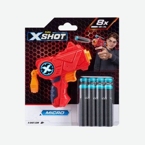 Набор игровой Zuru X-Shot Micro 8 пуль, 18,5×16×3,6 см