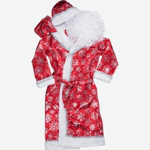 Карнавальный костюм Дед Мороз Батик, цвет: красный, размер 152-76