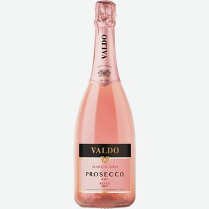 Вино игристое Valdo Prosecco розовое брют в подарочной упаковке 11 % алк., Италия, 0,75 л