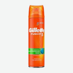 Гель для бритья Gillette Fusion 5 Ultra Sensitive д/чувств.кожи 200мл