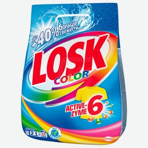  Стиральный порошок Losk, 2,1 кг, полиэтиленовый пакет