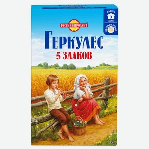 Каша овсяная Геркулес Русский продукт 5 Злаков, 400 г