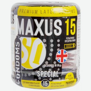 Презервативы рельефные Maxus Special, 15 шт.
