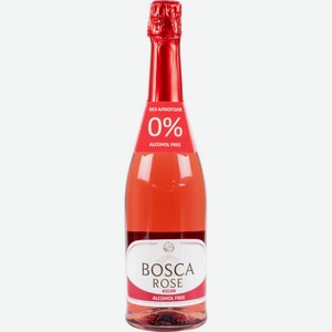 Вино безалкольное Bosca Rose розовое полусладкое, 0,75 л