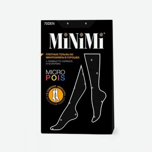 Гольфы женские MiNiMi Micro pois цвет: nero/черный размер: единый, 70 den