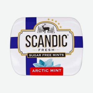 Освежающие драже Scandic Арктическая мята без сахара