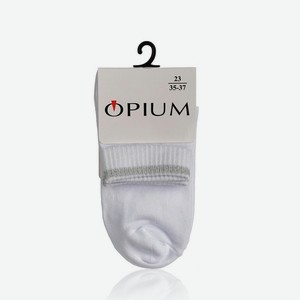Женские носки с люрексом Opium 4WM-1 , Белый , р.23