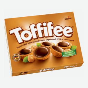 Конфеты шоколадные Toffifee лесной орех в карамели 250 г