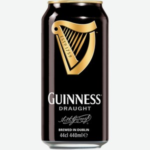 Пиво Guinness Draught темное фильтрованное 4,2%, 440 мл