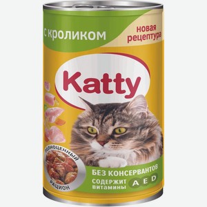 Корм для кошек Katty Кролик в соусе 415г