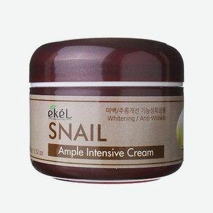 EKEL Крем для лица с Муцином улитки Ампульный Регенерирующий Ample Intensive Cream Snail 100
