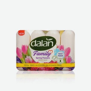 Мыло туалетное Dalan Family   Spring Flowers   4*75г