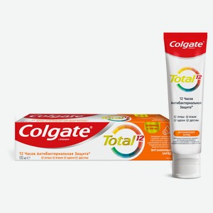 Зубная паста Colgate Total 12 Витаминный заряд с цинком и аргинином, 75 мл