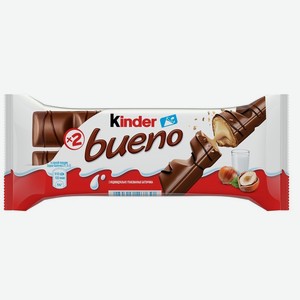 Шоколадный батончик KINDER BUENO 43Г, , ,
