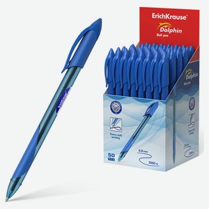 Ручка шариковая ErichKrause Dolphin Stick Classic 1.2, синяя, 1 шт