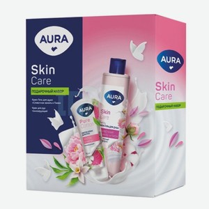 Подарочный набор «Aura» Skin Care: Крем-гель для душа, 250 мл + Тонизирующий крем для рук, 75 мл
